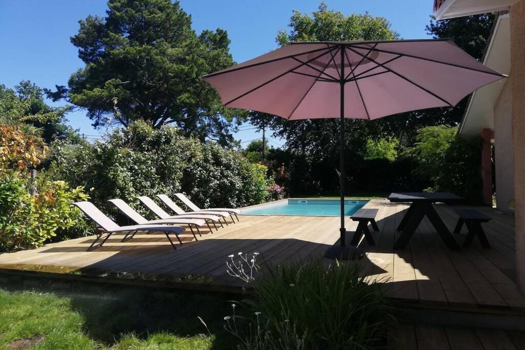 Grande Maison Familiale Piscine Et Jardin Gujan-Mestras Exterior photo